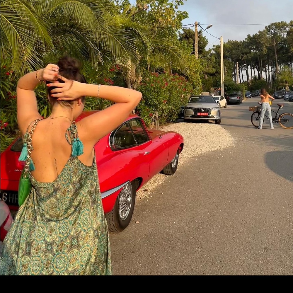 Green summer dress
